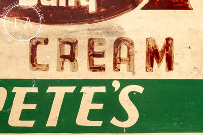 Vintage Hand-Painted Rochester Dairy Sign