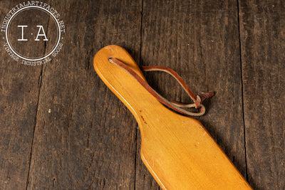 1963 Carroll College Phi Tau Pi Varnished Maple Fraternity Paddle