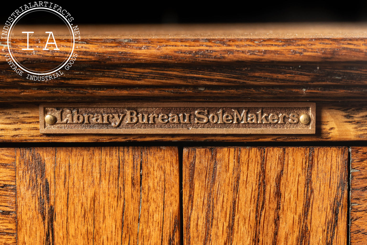 Early 20th Century Tiger Oak Library Cabinet