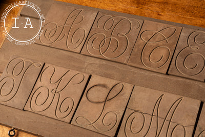 Antique Hamilton Script Lettering Kit
