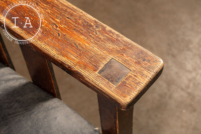 c. 1920 Upholstered Arts And Crafts Rocking Chair