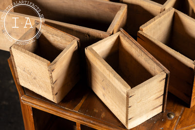 Early 20th Century Oak 40-Drawer Revolving Parts Cabinet