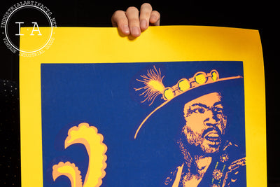 1971 Jimi Hendrix "Are You Experienced?" Black Light Print by Pro Arts