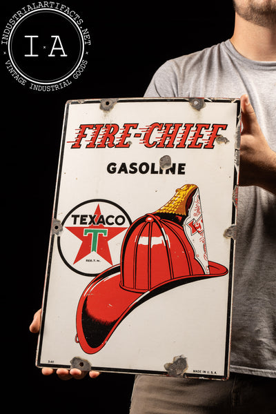 Vintage SSP Texaco Fire Chief Service Station Sign