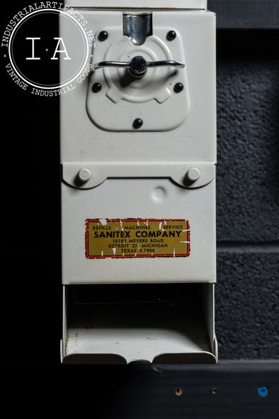 Porcelain Enamel Coin Op Sanitex Dispenser