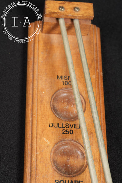 Mid-Century Wooden "Shoot the Moon"-Style Tabletop Dexterity Game