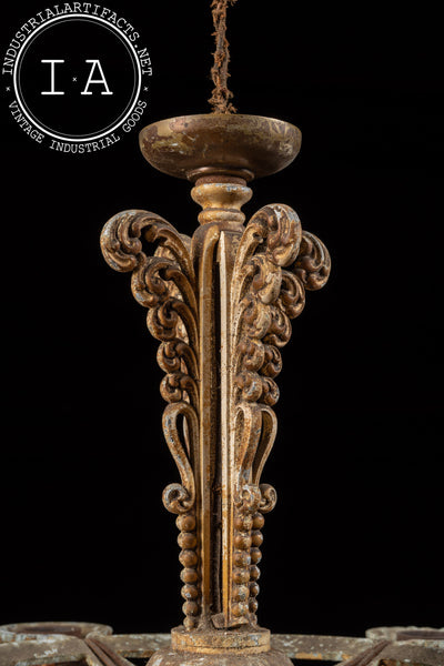 Art Deco Five Socket Hanging Fixture