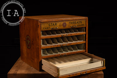 Early 20th Century Star Threads POS Display Case