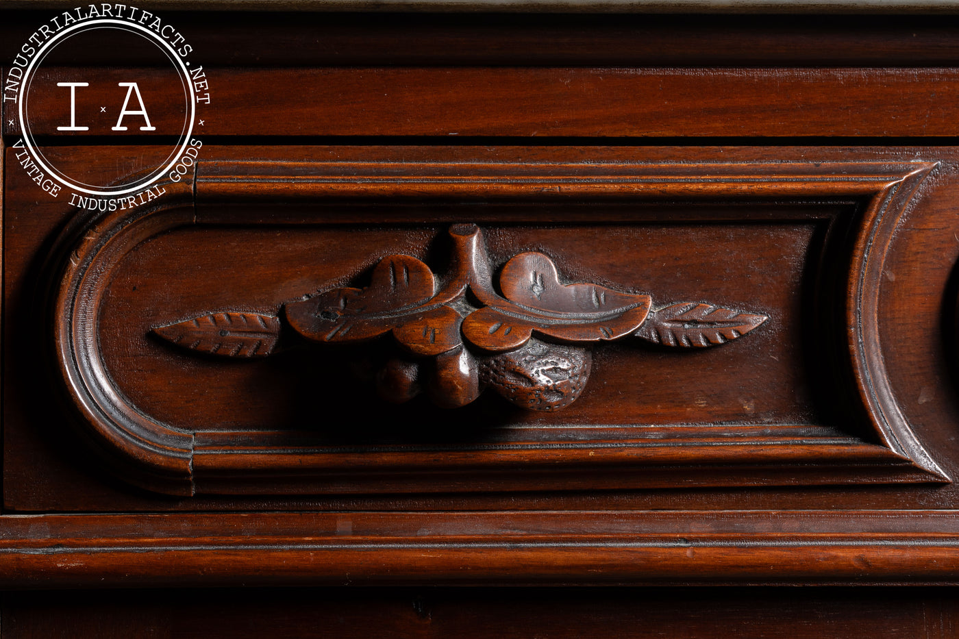 Late 19th Century Eastlake Victorian Walnut Commode Wash Stand with Marble Top