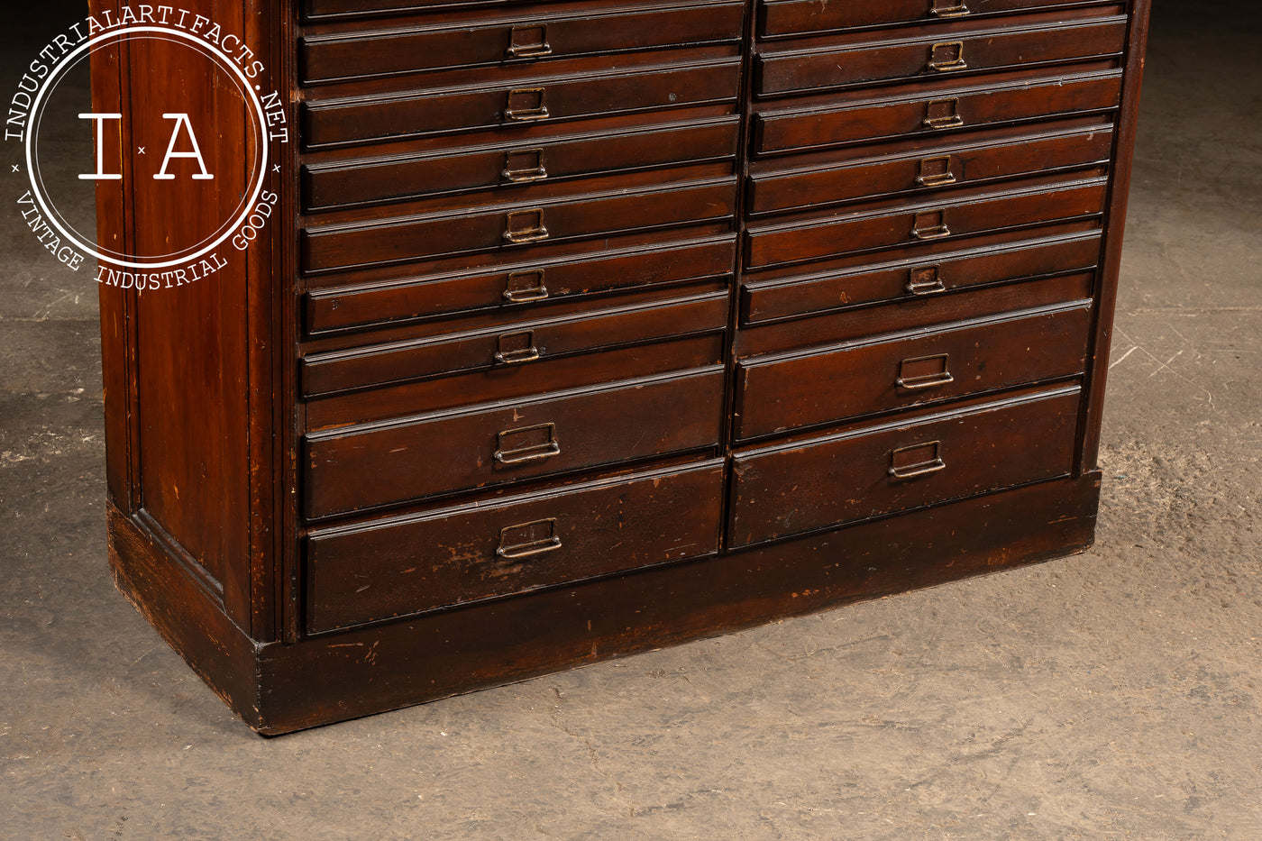 Early 20th Century Oak Mail Sorting Cabinet