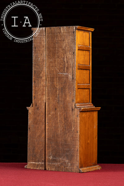Vintage Folk Art Wooden Cabinet