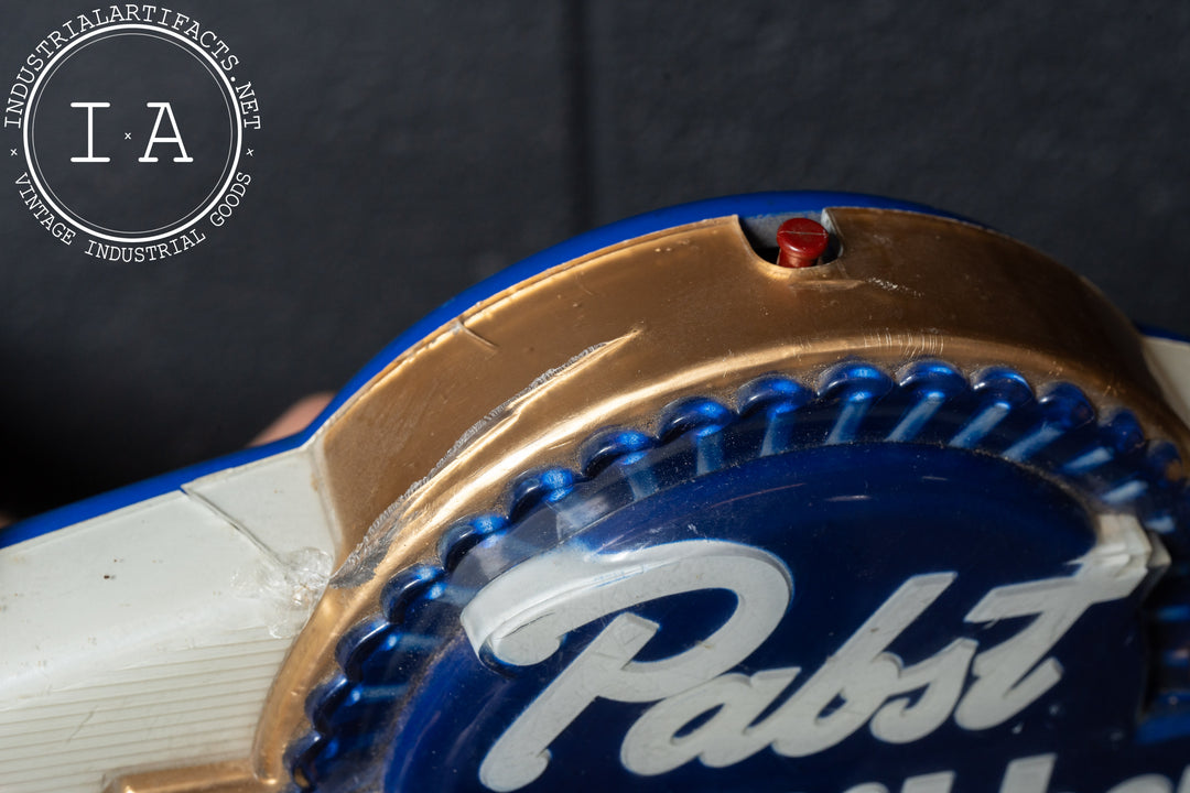 Vintage Pabst Blue Ribbon Lighted Plastic Sign – Industrial Artifacts