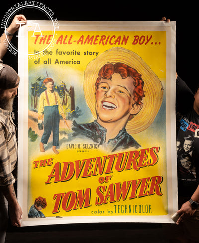 Original 1938 "Adventures of Tom Sawyer" Matted Poster