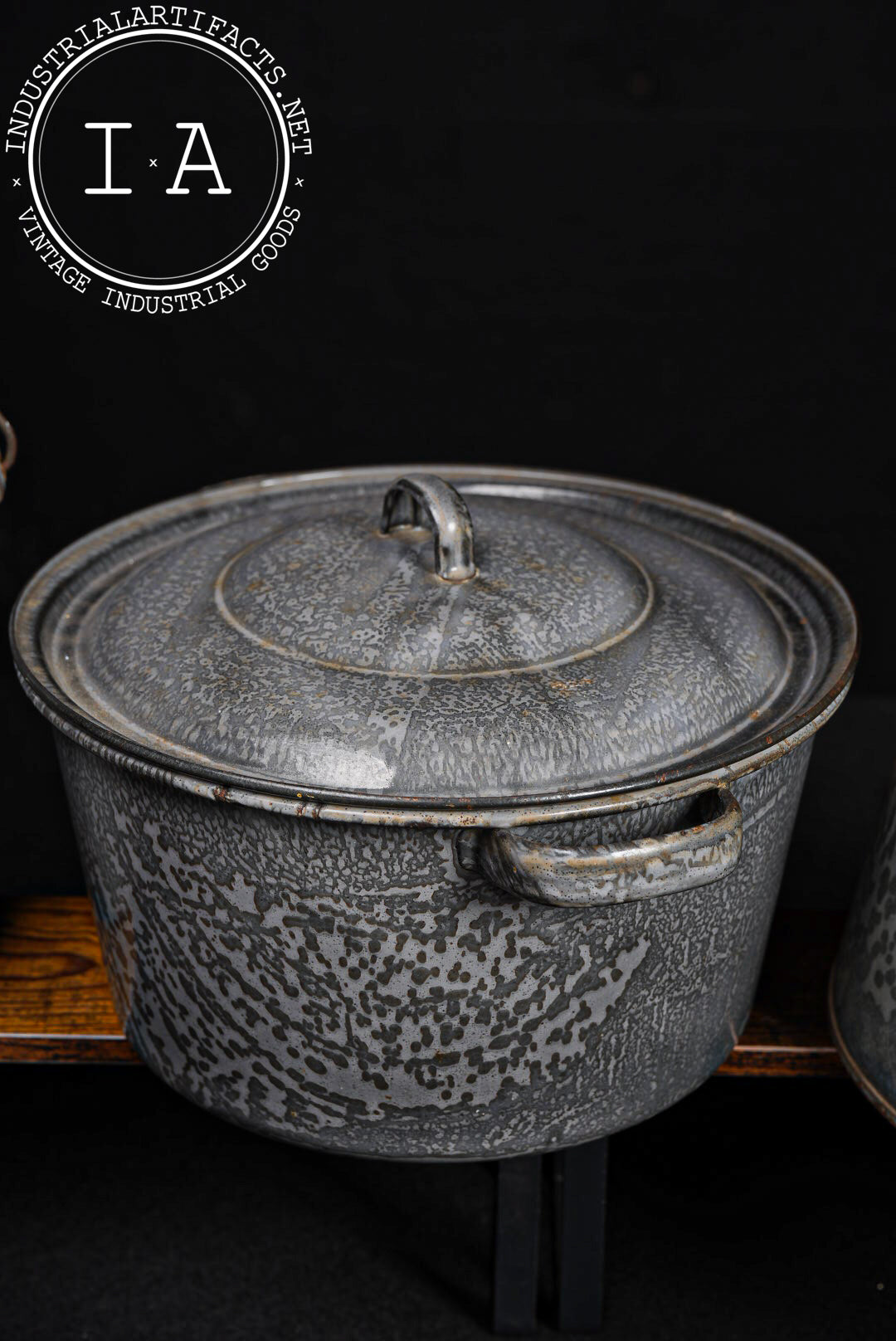 Vintage Six-Piece Graniteware Kitchen Set