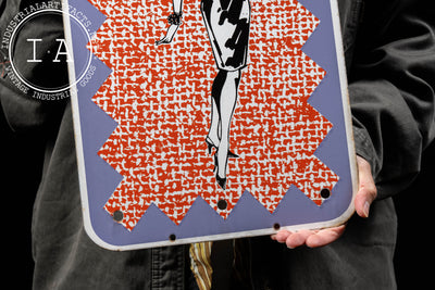Set Of Men, Women Post-Modern Porcelain Restroom Signs
