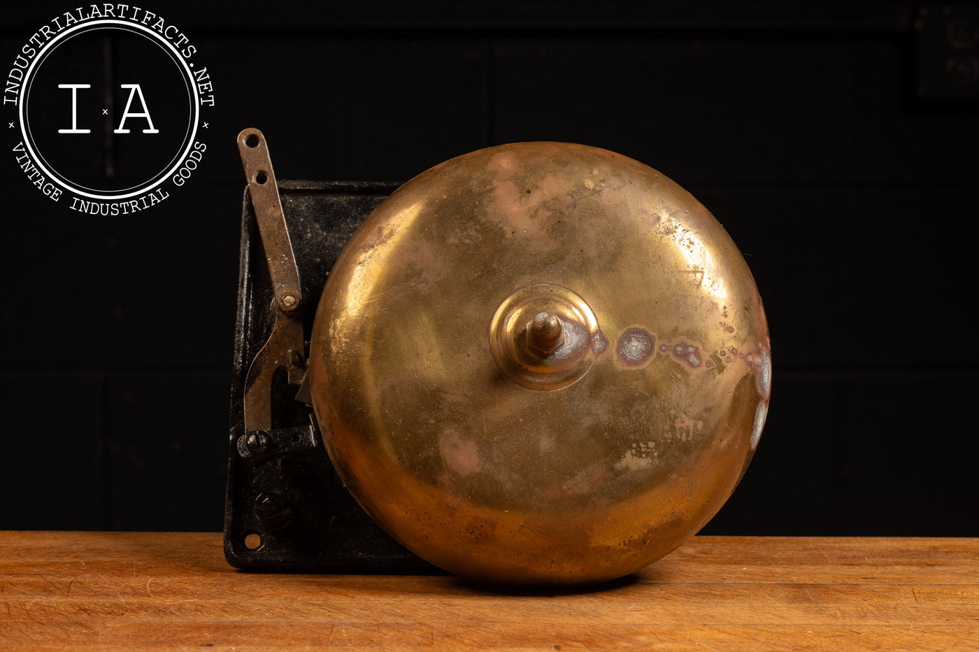 Antique Mounted Brass Boxing Ring Bell