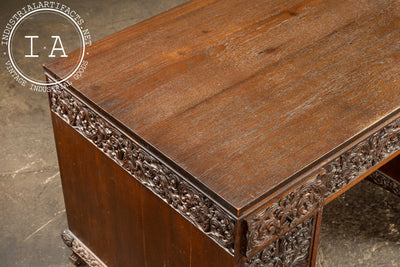 Antique Southeast Asian Carved Rosewood Desk
