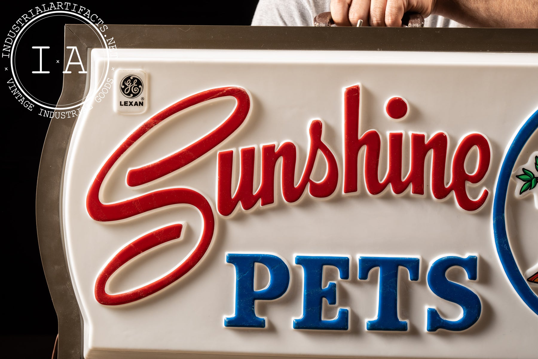 Lexane Sign Vintage Double-Sided GE Lexan Lighted Sign Salesman Sample – Industrial ...
