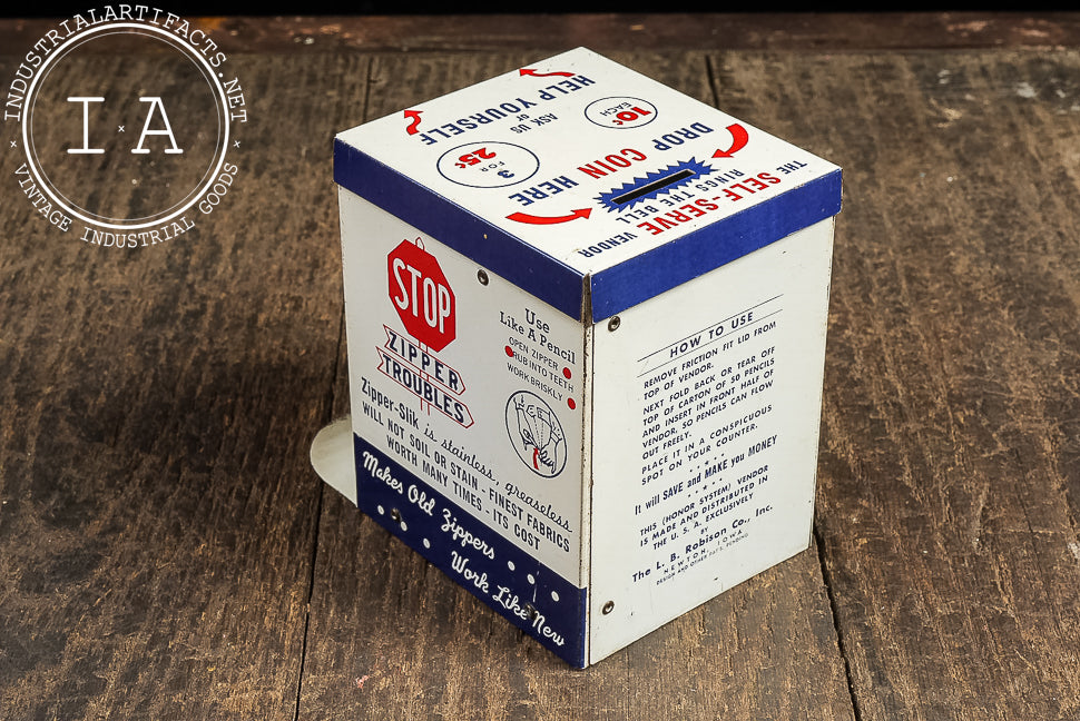 Zipper-Slik Lubricant Retail Point-of-Sale Counter Display