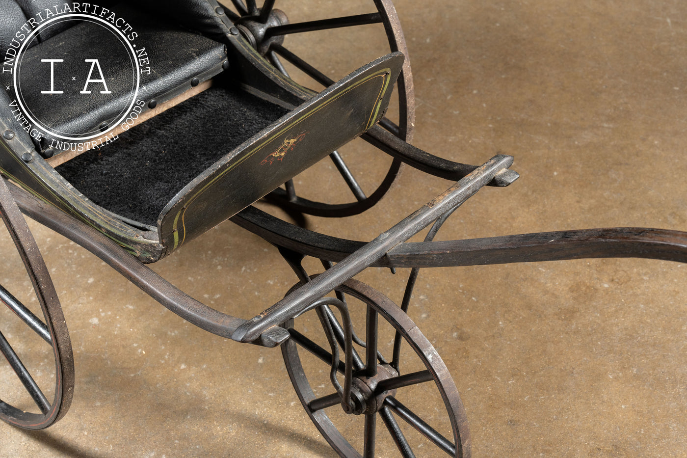 Late 19th Century Children's Buggy in Black