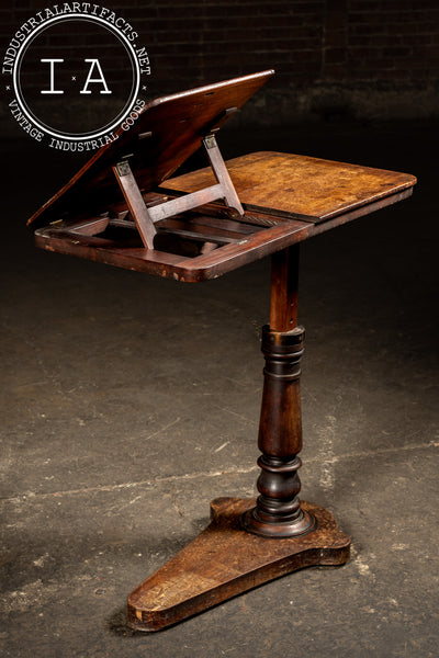 Late 19th Century Adjustable Over-Bed Reading Stand