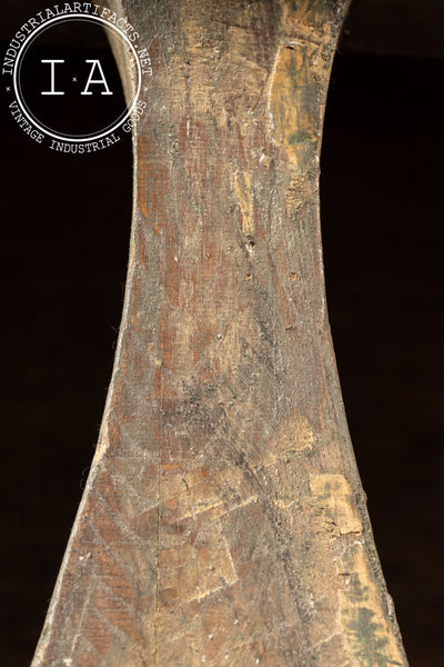 Early Rustic Wooden Sculptural Plant Stand