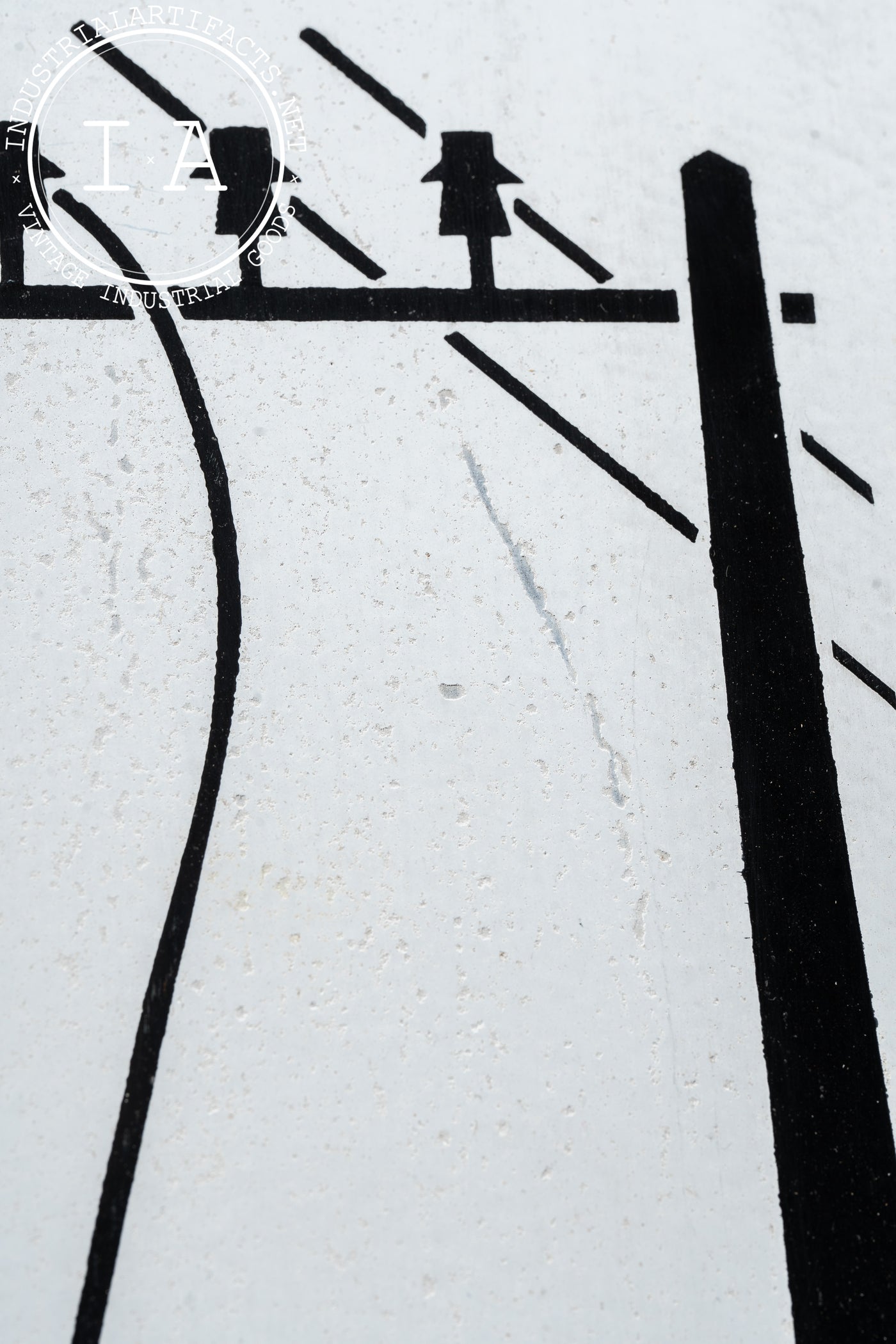 Antique SSP Power Line Danger Sign