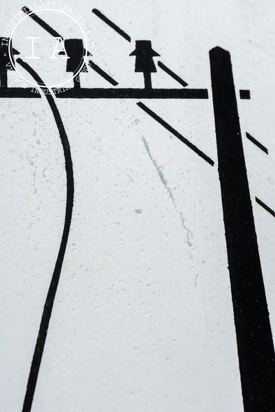 Antique SSP Power Line Danger Sign