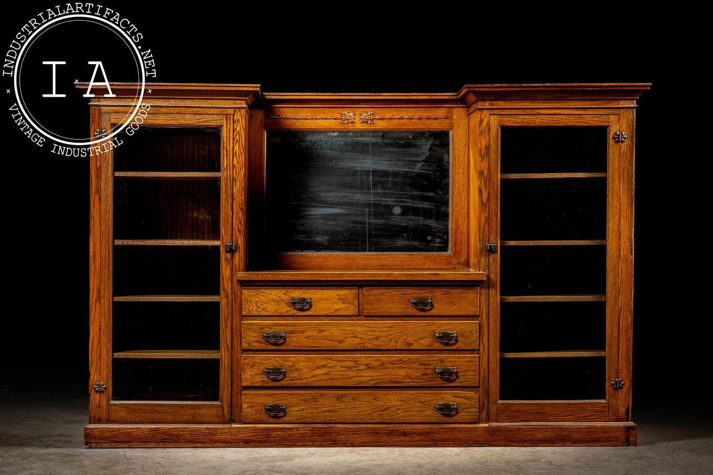 Early 20th Century American Craftsman Buffet Cabinet