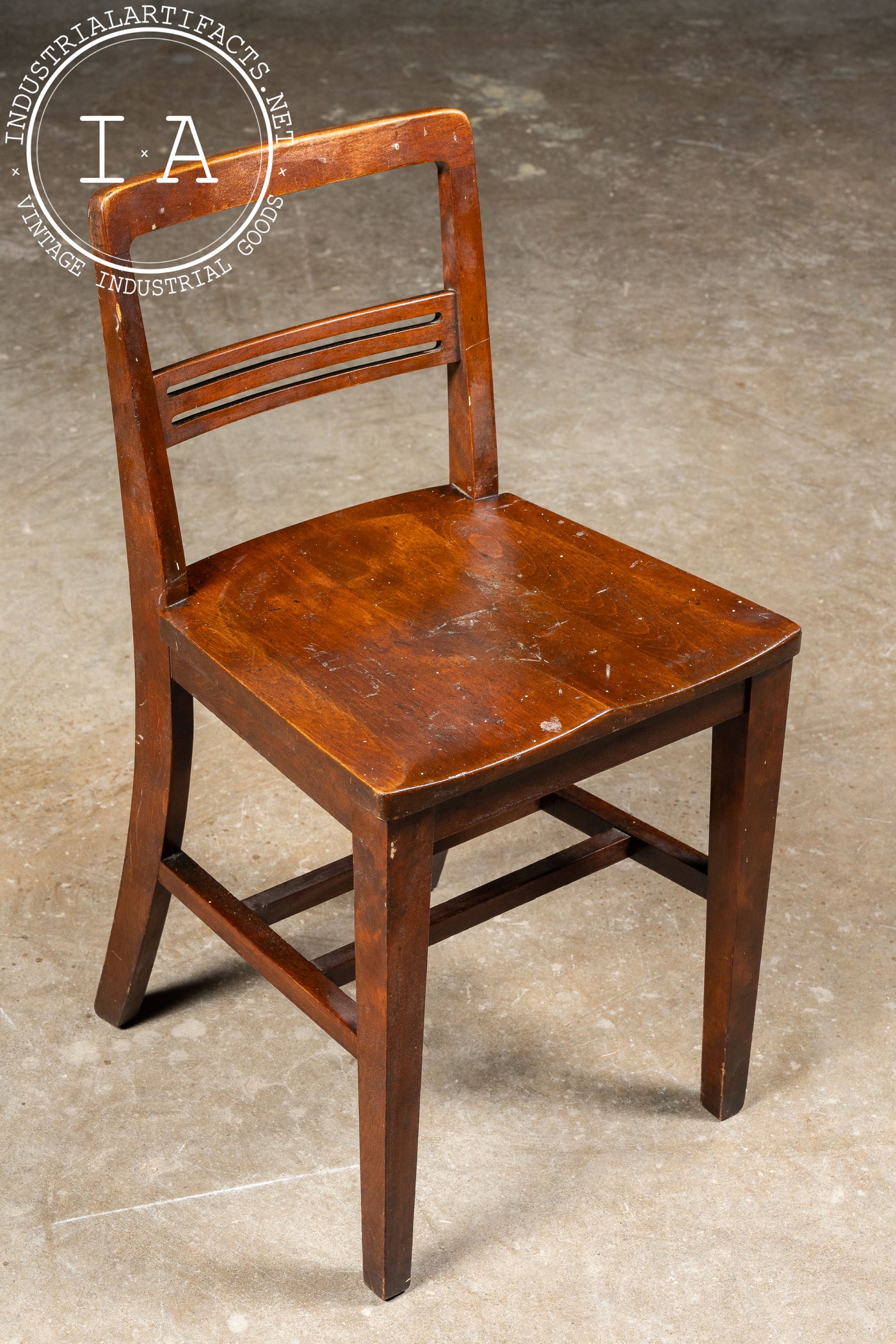 Early 20th Century Oak Children's School Chair