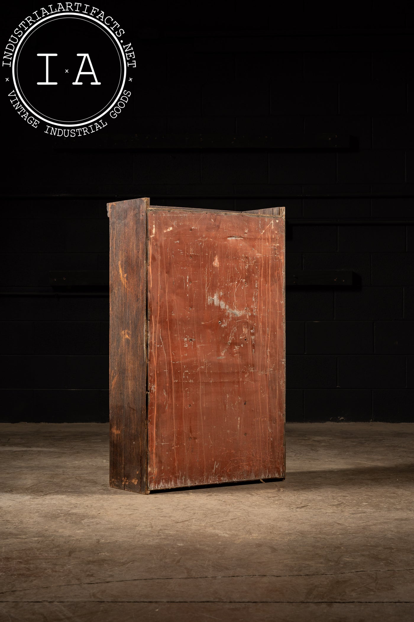 Antique Wooden J.D. Warren Cabinet