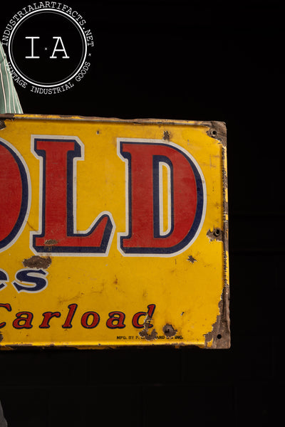 Antique Old Gold Cigarettes SSP Sign