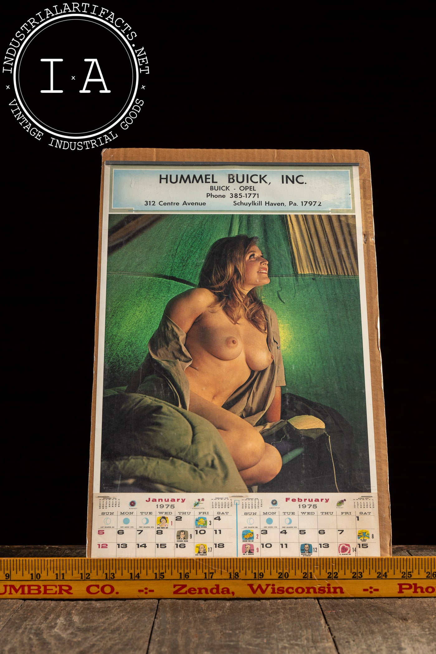 1975 Hummel Buick NOS Pinup Ad Calendar