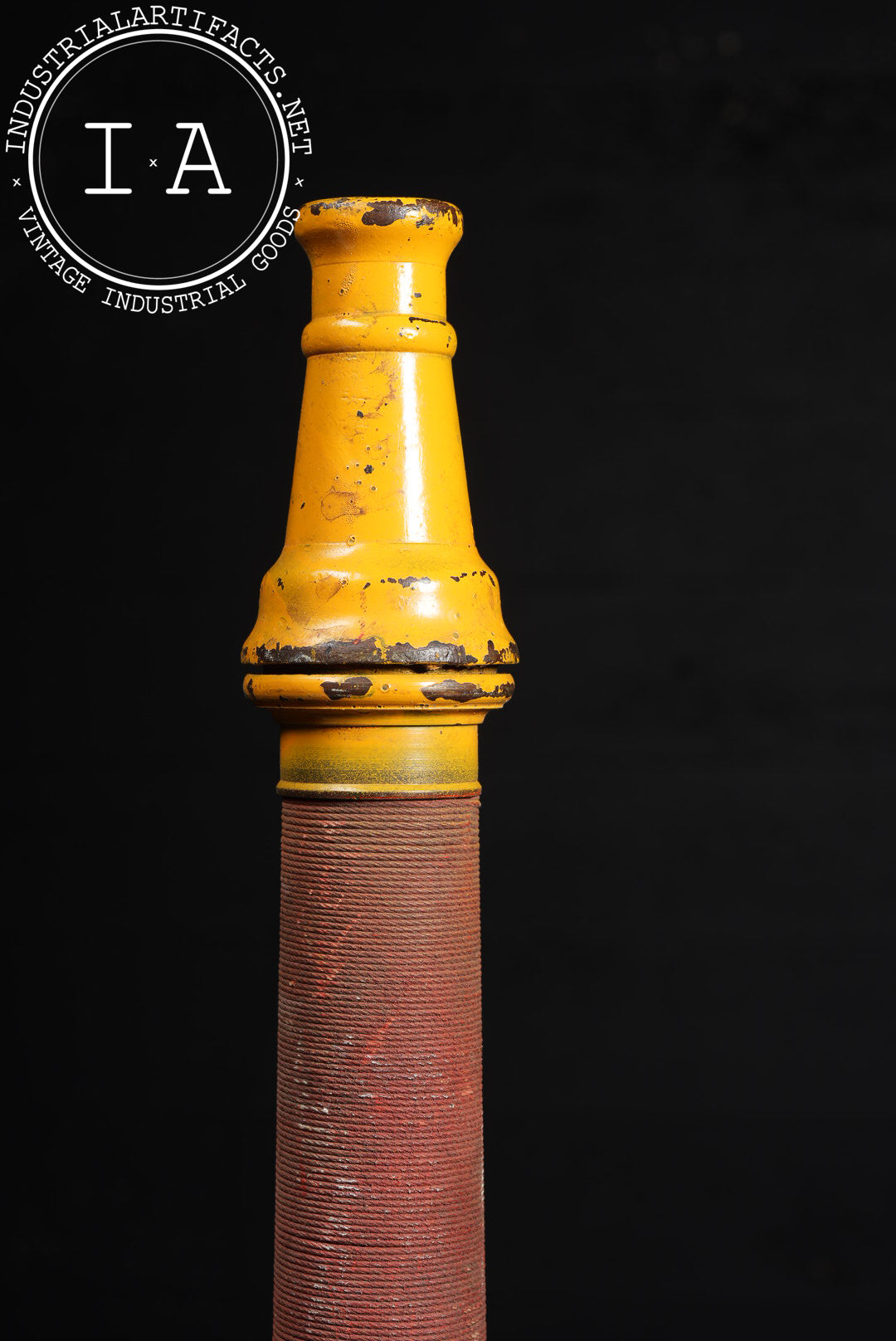 Antique Cast Iron Fire Hose Nozzle by Boston Woven Hose & Rubber Co.