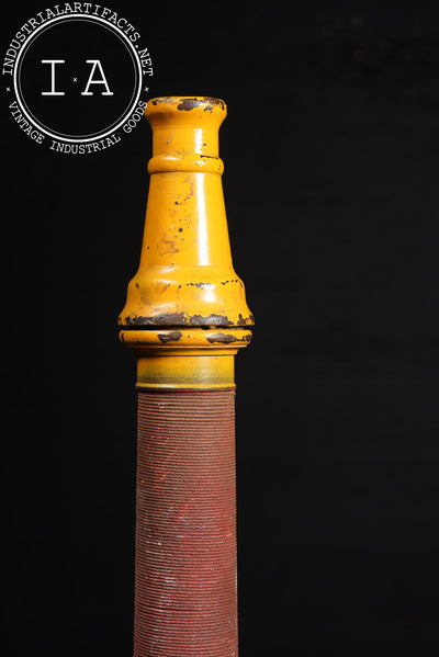 Antique Cast Iron Fire Hose Nozzle by Boston Woven Hose & Rubber Co.