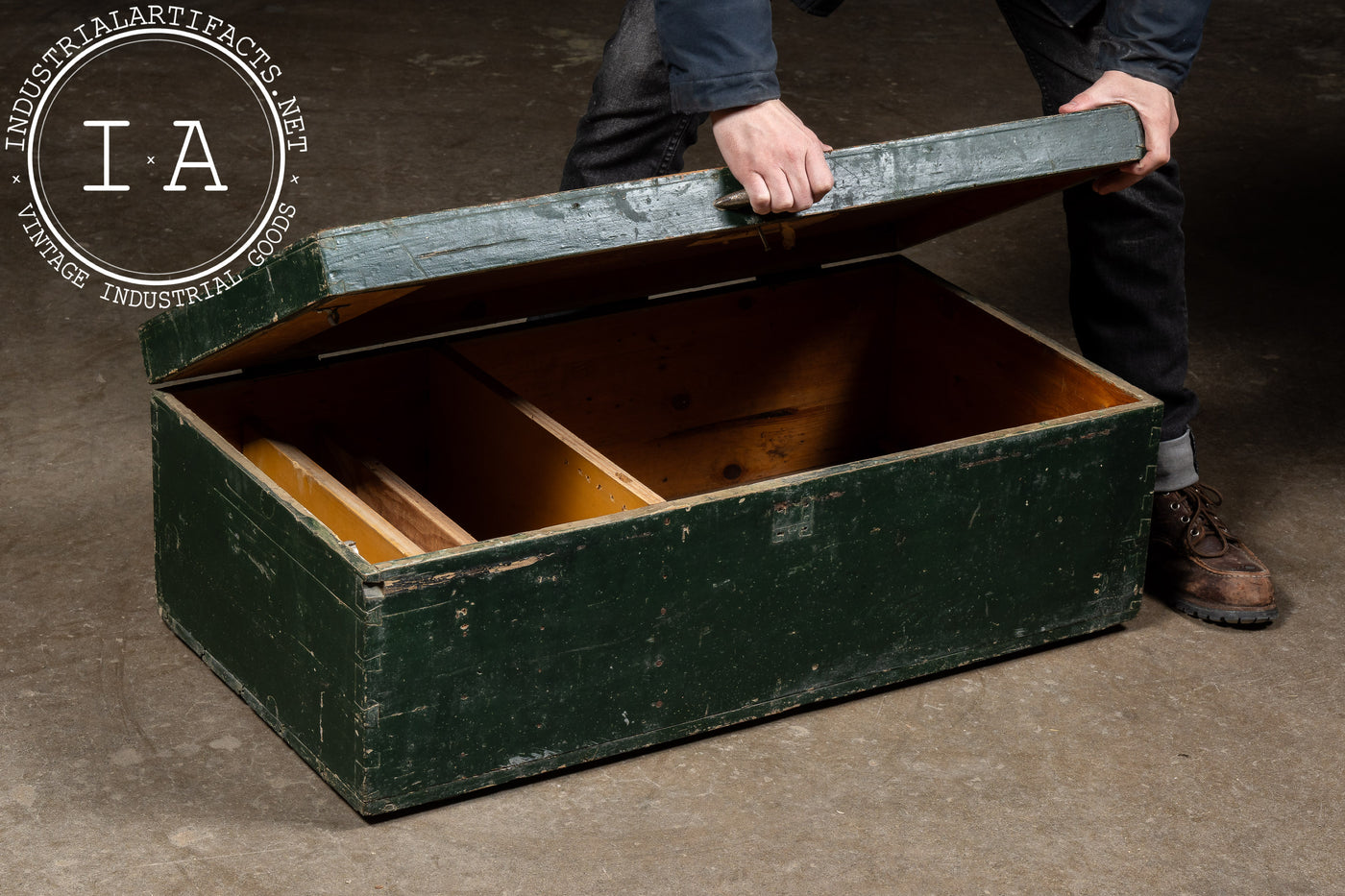 Vintage Swedish Wooden Trunk
