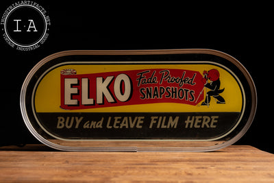 Vintage Lighted Elko Advertising Sign
