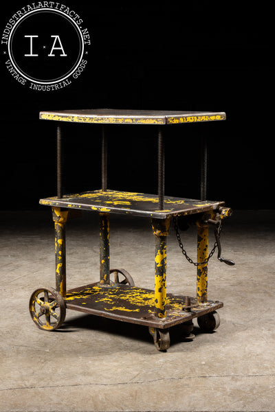 Original Industrial Steel Rolling Die Cart