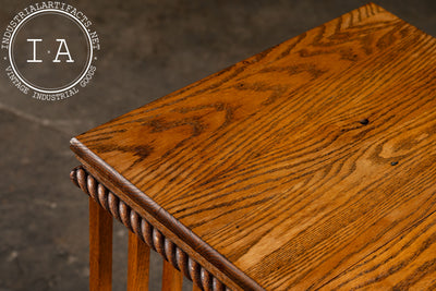 Vintage Oak Revolving Bookcase