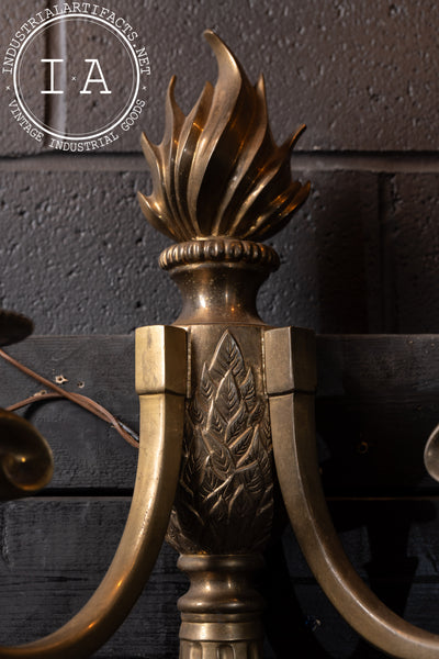 Early 20th Century Empire Revival Bronze Two-Light Wall Sconce