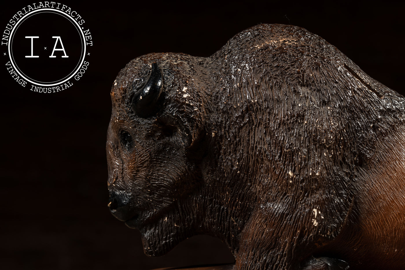 Vintage Ceramic Bison Coin Bank