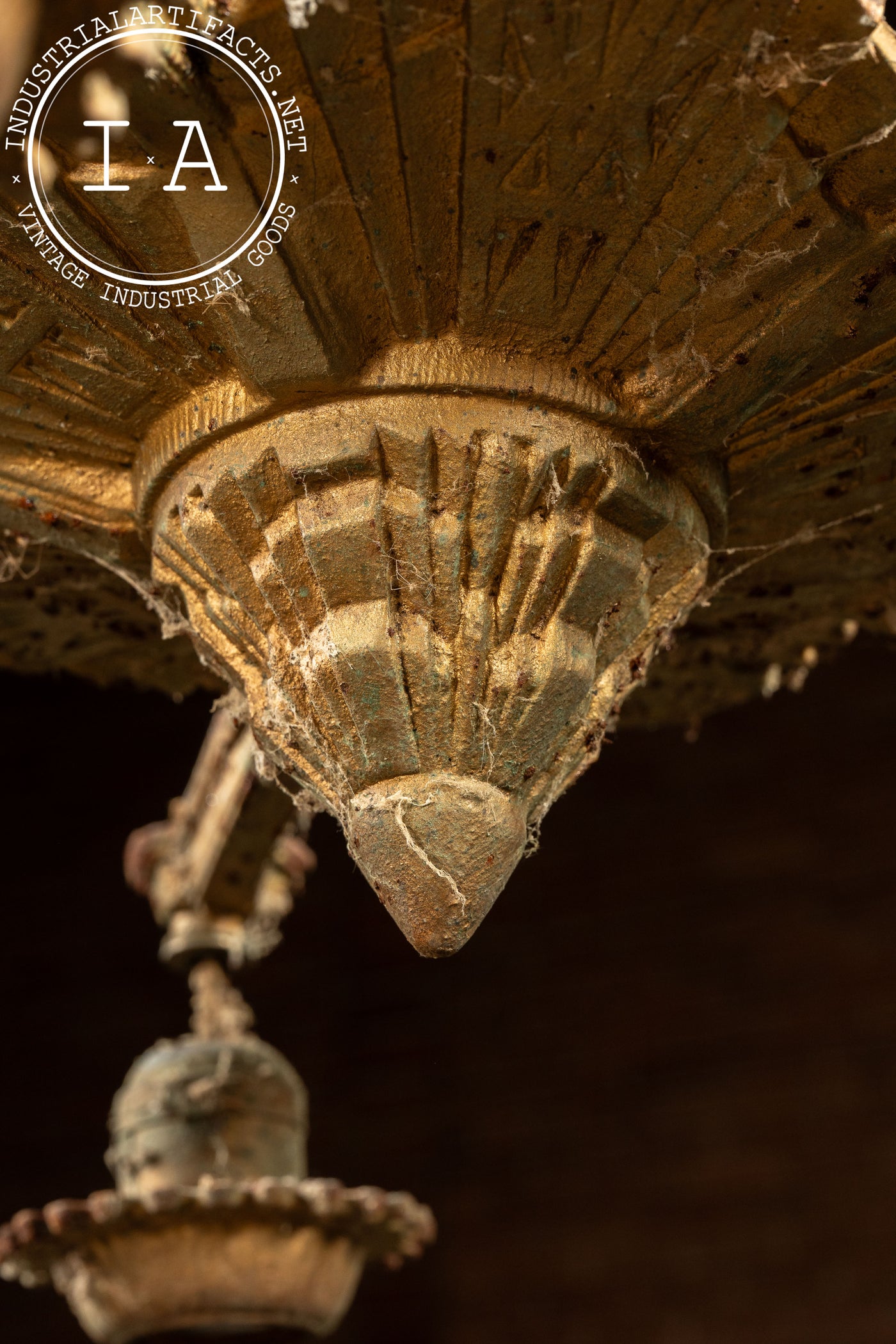 Antique Art Deco Five Bulb Hanging Fixture
