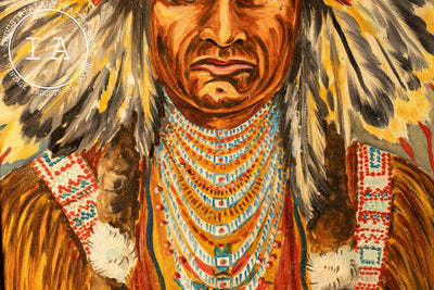 Chief Joseph | Framed Oil on Canvas Painting