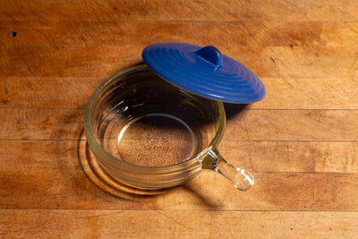 Vintage Vaseline Glass Soup Bowl With Shark Fin Lin