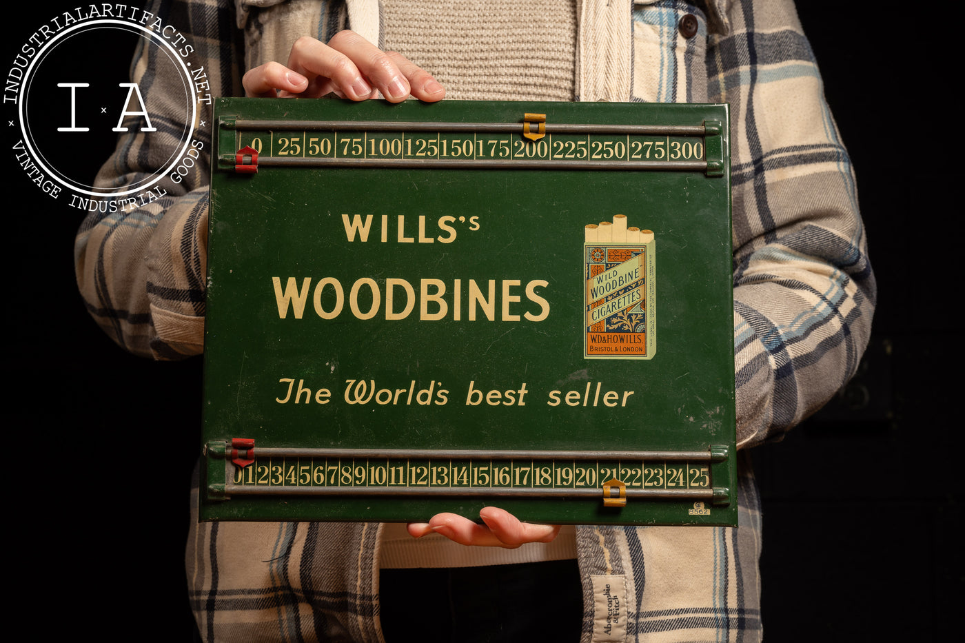 Wills's Woodbine Cricket Game Scoreboard