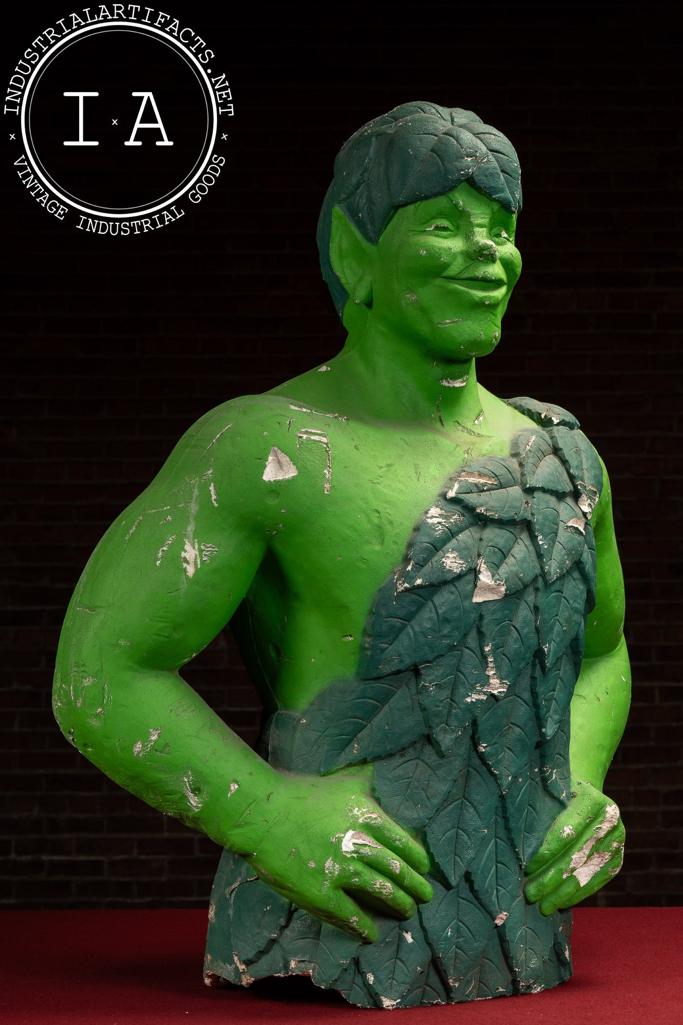 Vintage Jolly Green Giant Foam Advertising Statue