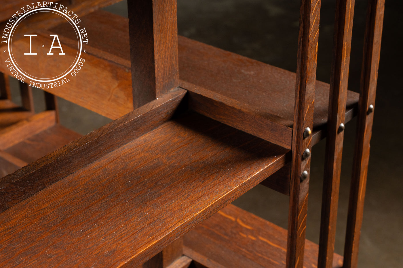 Early 20th Century Mission Style Wooden Bookcase