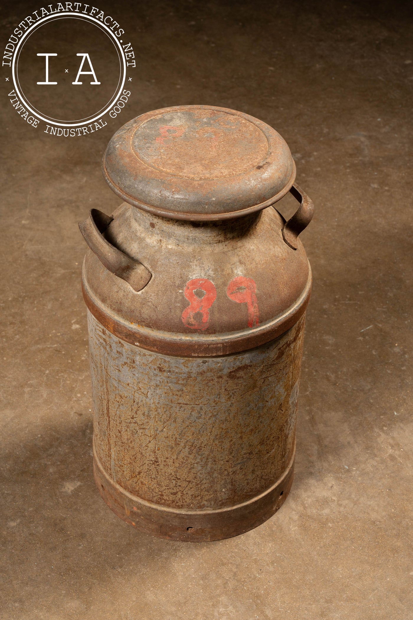 Early 20th Century 10-Gallon Milk Can