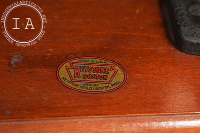 Vintage Wooden Film Splicer & Editing Station by Keystone