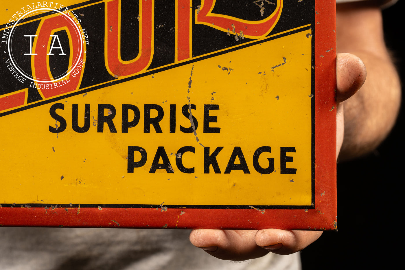 Antique Velour Surprise Package TOC Sign